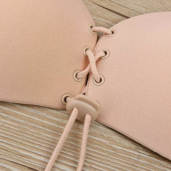 NWT💕Beige Padded Strapless Bra Bralette Tan Cream - Picture 6 of 8